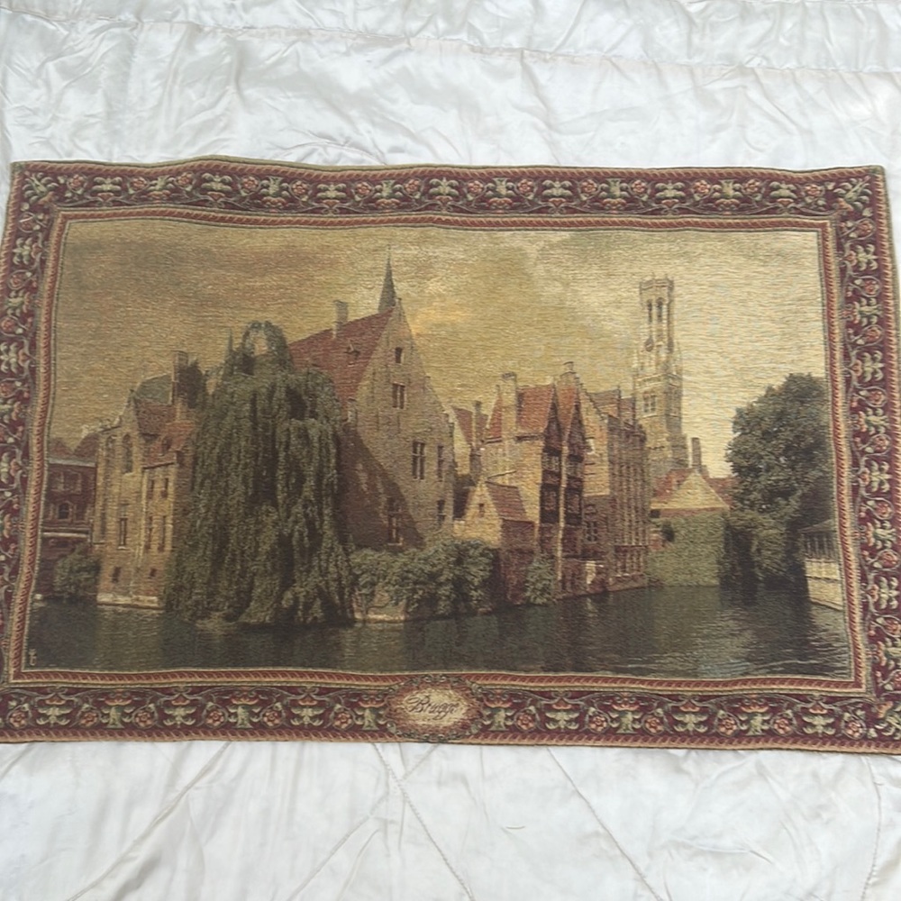 Vintage Brugge High Quality Woven Tapestry
